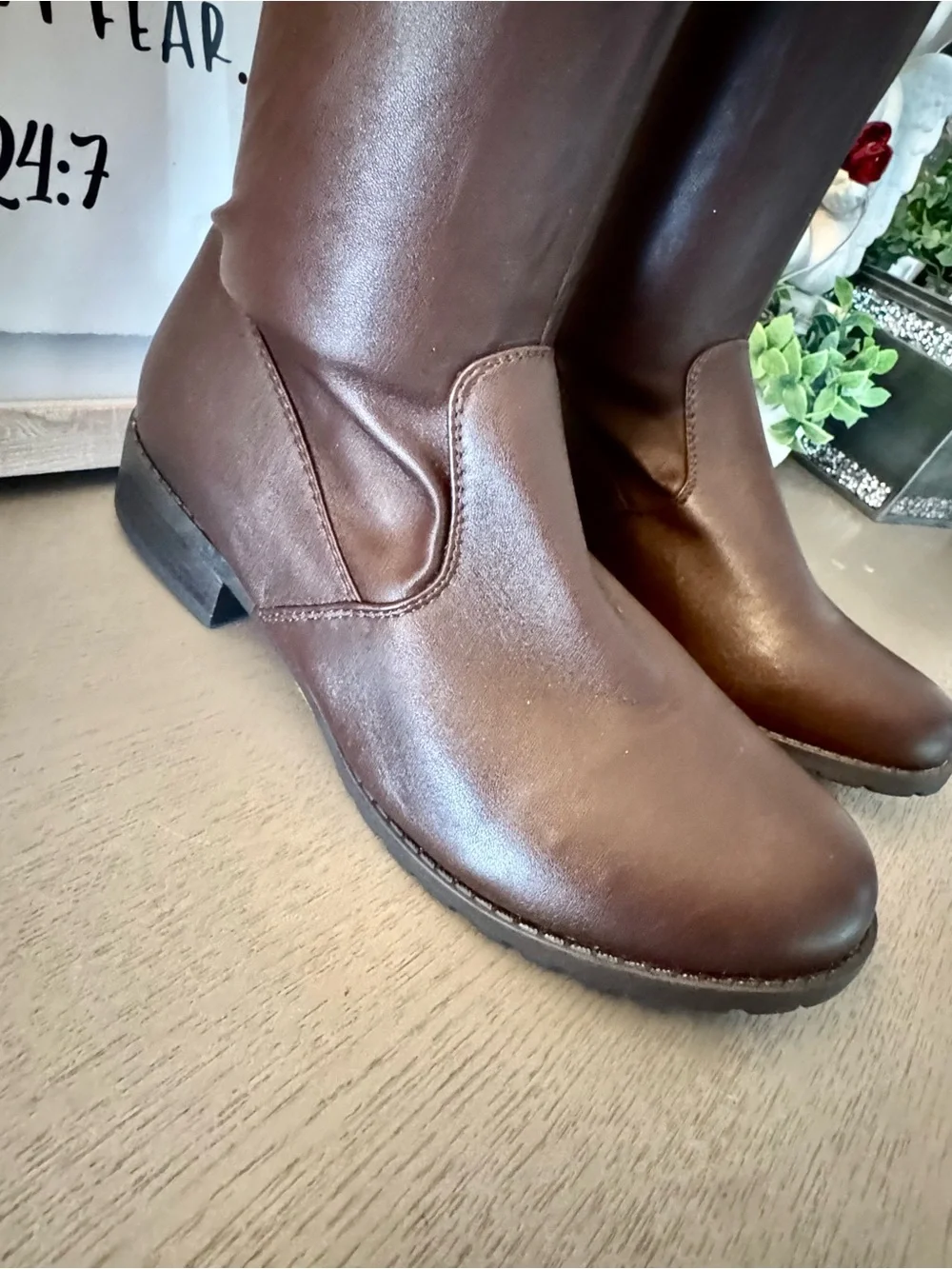 Forever Brown Over-the-Knee Riding Boots Size 8.5 NWT